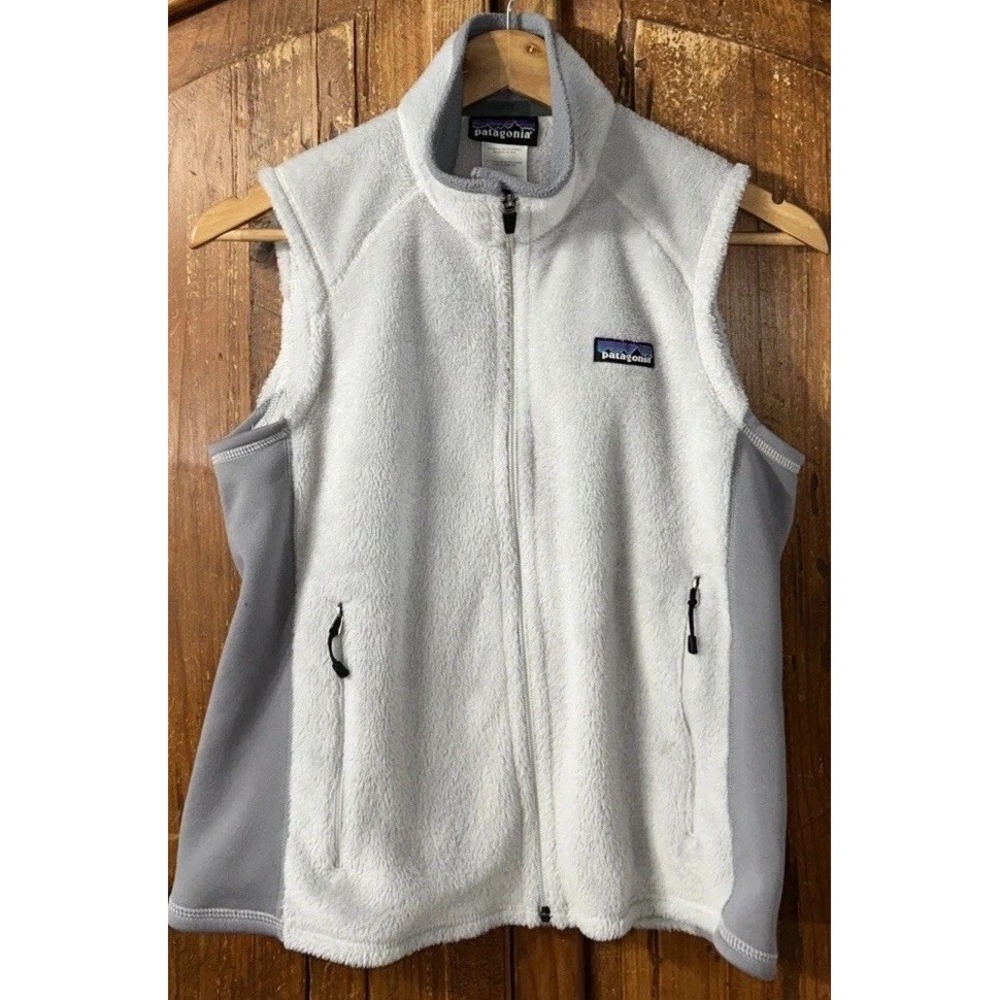 Patagonia Vintage Women's R2 Fleece Vest Full Zip Zipped Pockets 25129 Small